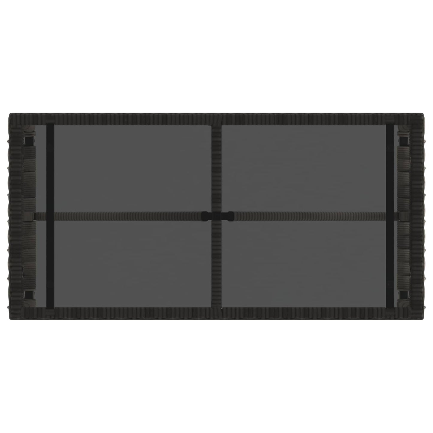 vidaXL Εξωτερικό Τραπέζι Γκρι και Μαύρο 80 x 40 x 40 cm