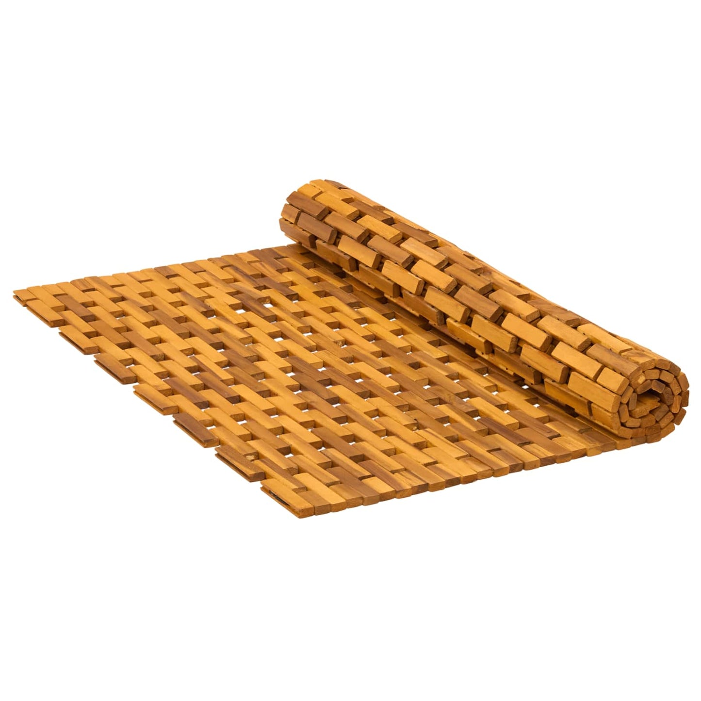 vidaXL Πατάκια μπάνιου Φυσικό 85 x 120 εκ. Στερεό Ξύλο Ακακίας