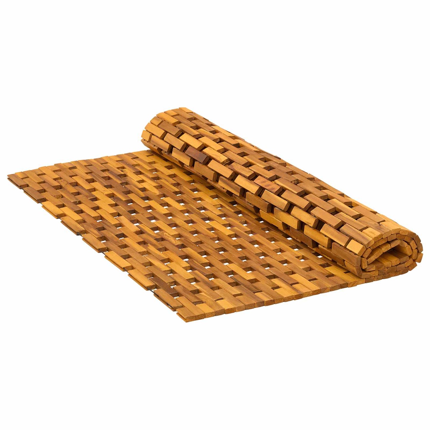 vidaXL Πατάκια μπάνιου Φυσικό 95 x 140 cm Στερεό Ξύλο Ακακίας