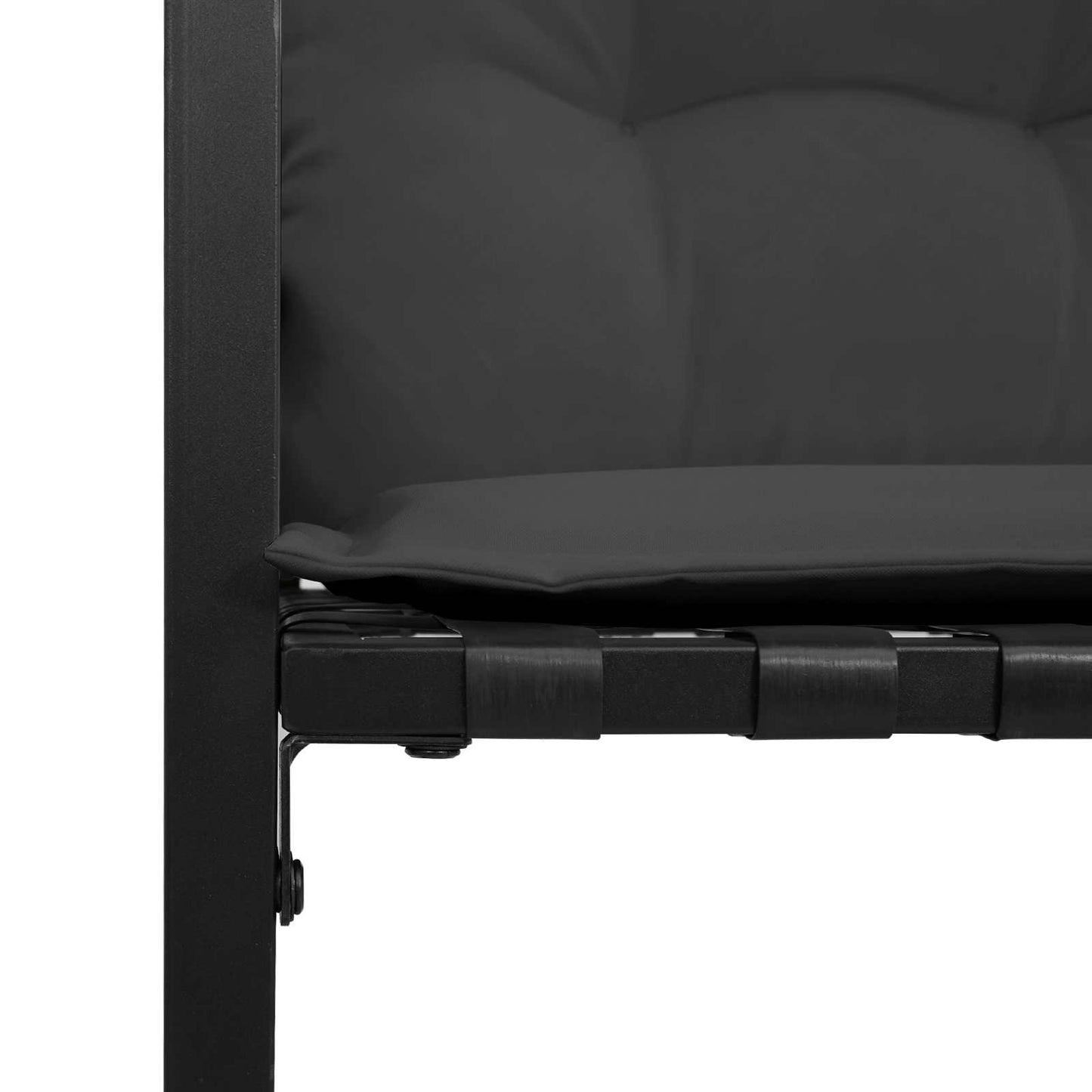 vidaXL Σετ Εξωτερικών Επίπλων με μαξιλάρι 3 pcs Σκούρο Γκρι