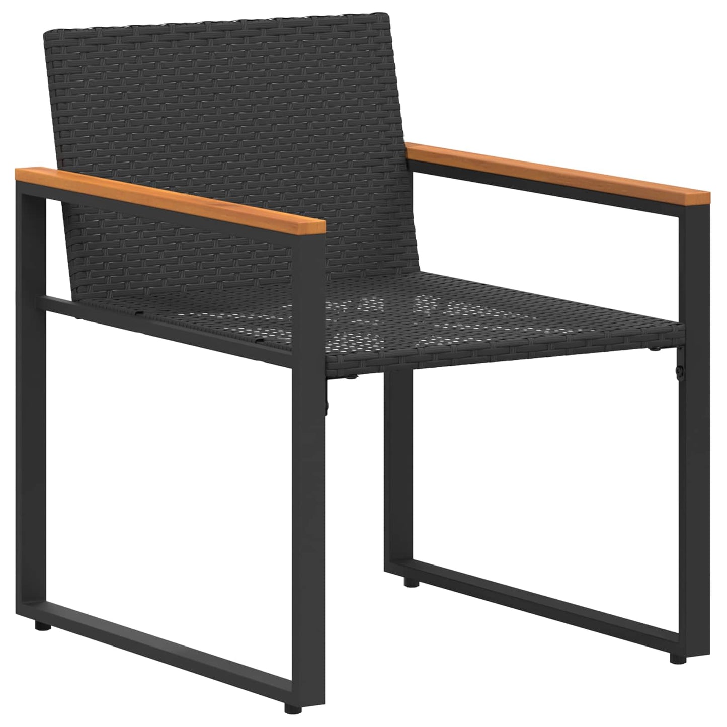 vidaXL Σύνολα επίπλων με μαξιλάρι 3 pcs Μαύρο και Τυρκουάζ Ρατάν