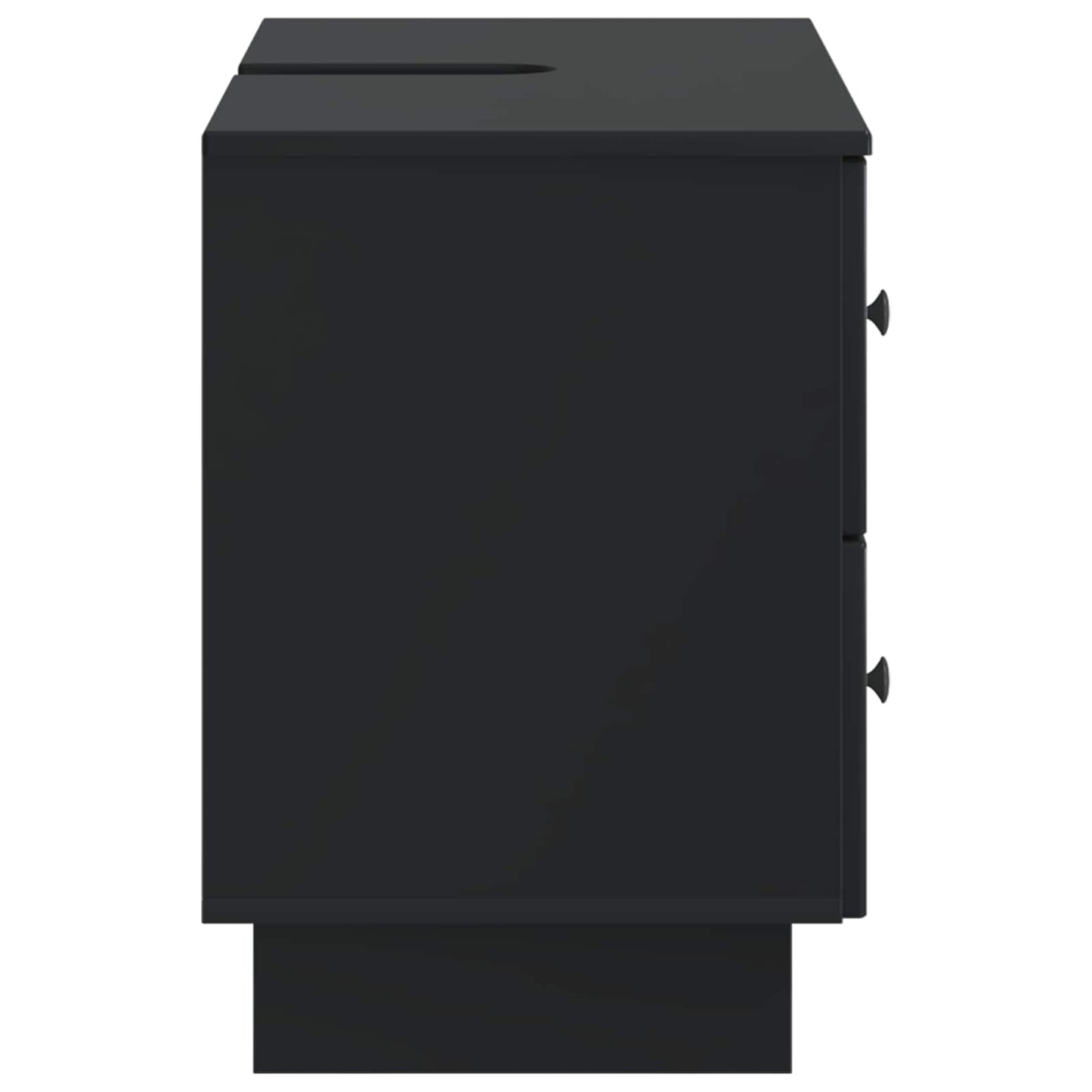 vidaXL Ντουλάπα Νιπτήρα Mπάνιου EDE Μαύρο 82 x 41 x 59 εκ