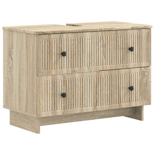 vidaXL Ντουλάπα Νιπτήρα Mπάνιου EDE Sonoma Δρυς 82 x 41 x 59 εκ
