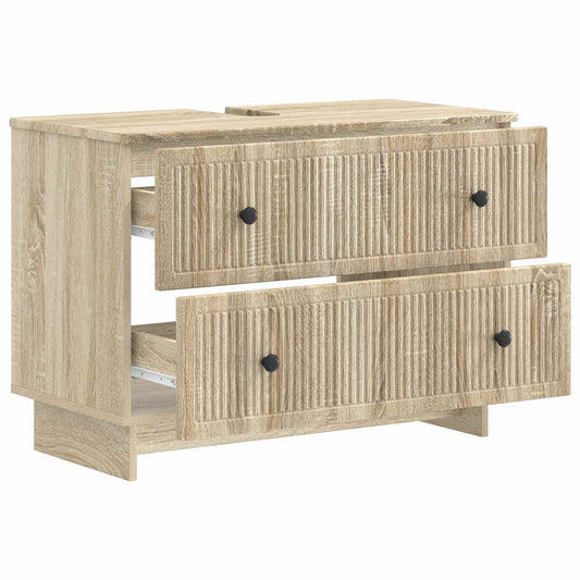 vidaXL Ντουλάπα Νιπτήρα Mπάνιου EDE Sonoma Δρυς 82 x 41 x 59 εκ