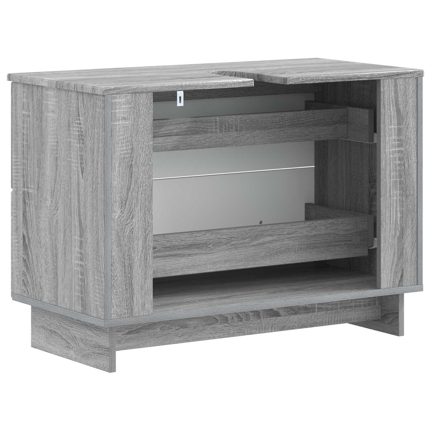 vidaXL Ντουλάπα Νιπτήρα Mπάνιου EDE Γκρι Sonoma 82 x 41 x 59 εκ
