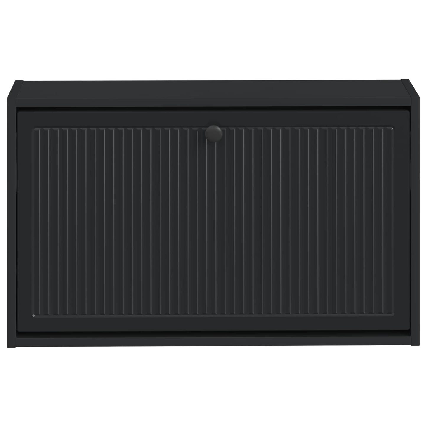 vidaXL Τοίχου Ντουλάπα Παπουτσιών EDE 71 x 17 x 43 εκ Μαύρο