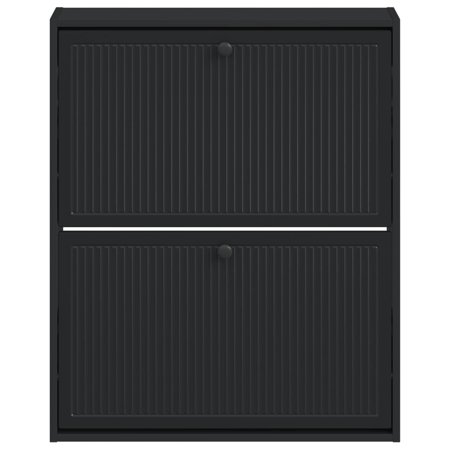 vidaXL Τοίχου Ντουλάπα Παπουτσιών EDE 71 x 17 x 86 εκ. Μαύρο