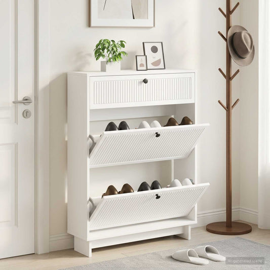 vidaXL Ντουλάπα Παπουτσιών EDE 78 x 24 x 103 εκ. Επεξεργασμένο Ξύλο