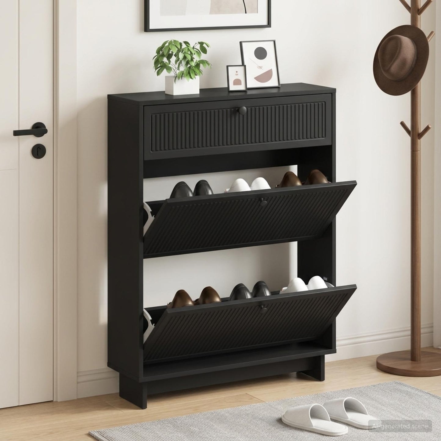 vidaXL Ντουλάπα Παπουτσιών EDE 78 x 24 x 103 εκ. Επεξεργασμένο Ξύλο