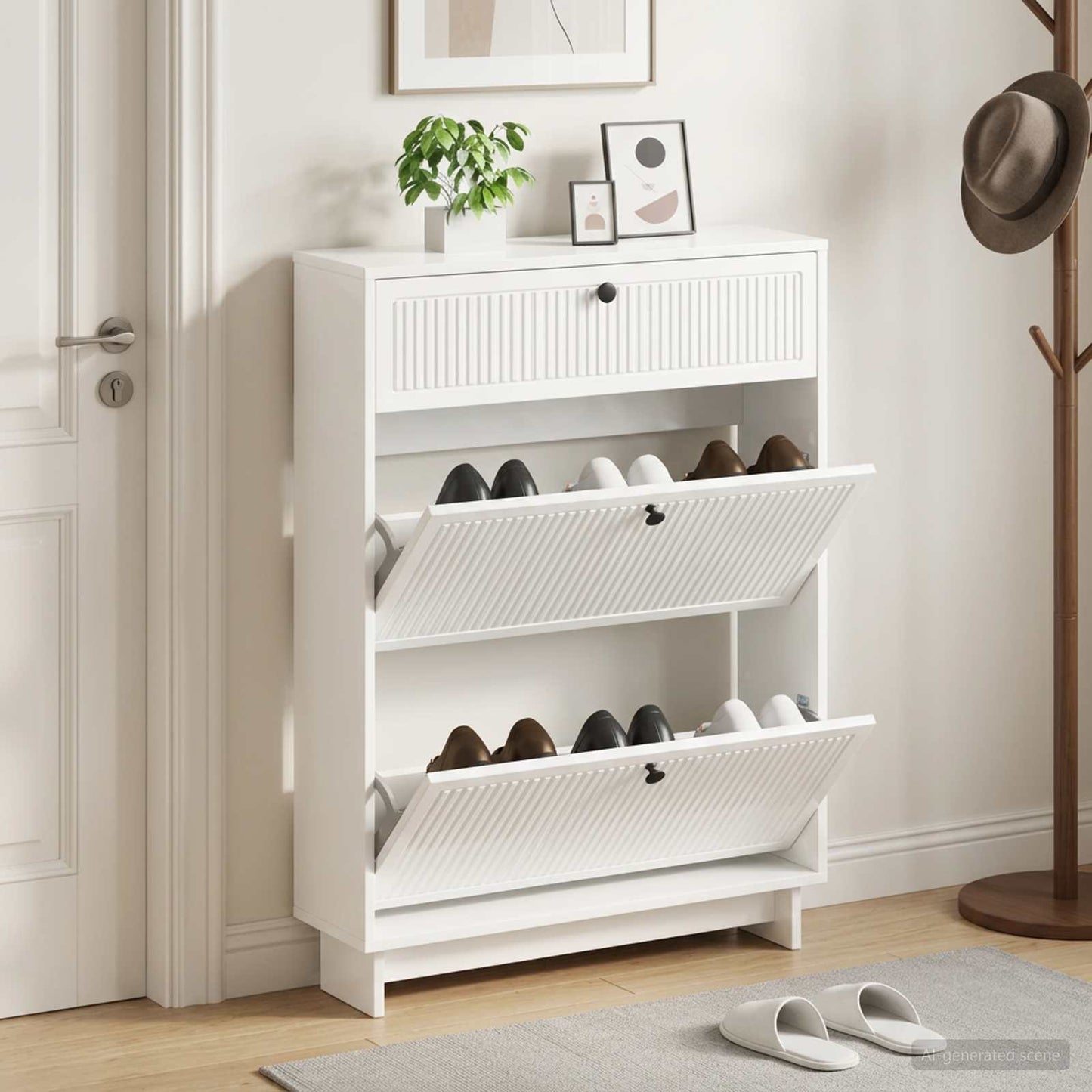 vidaXL Ντουλάπα Παπουτσιών EDE 78 x 24 x 103 εκ. Επεξεργασμένο Ξύλο