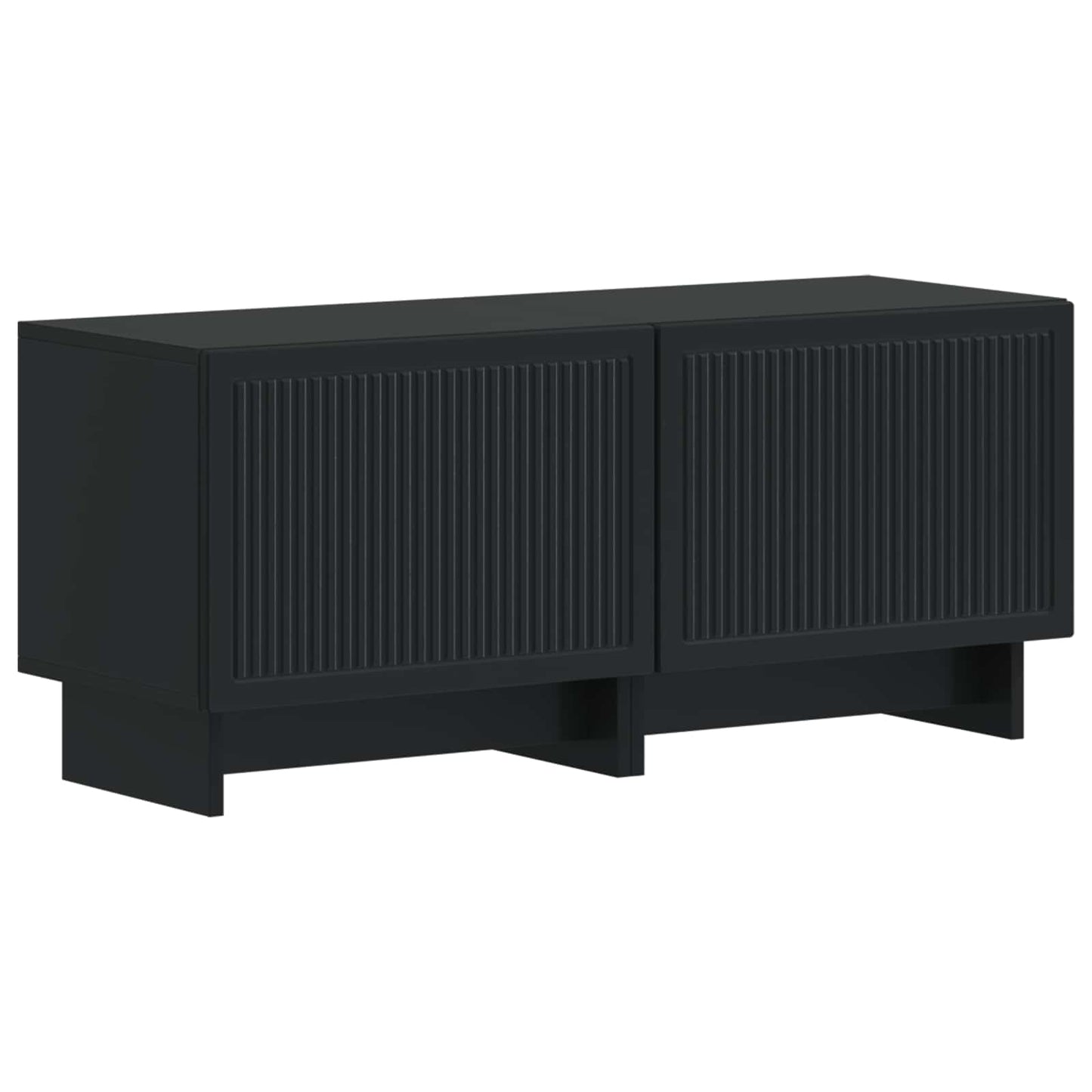 vidaXL Ντουλάπι TV Μαύρο Επεξεργασμένο Ξύλο