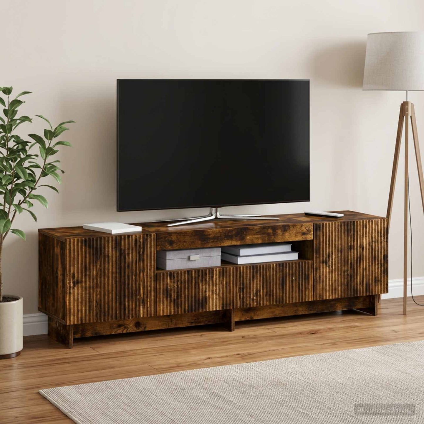 vidaXL Ντουλάπα LED Τηλεόρασης EDE 153 x 35 x 43 εκ