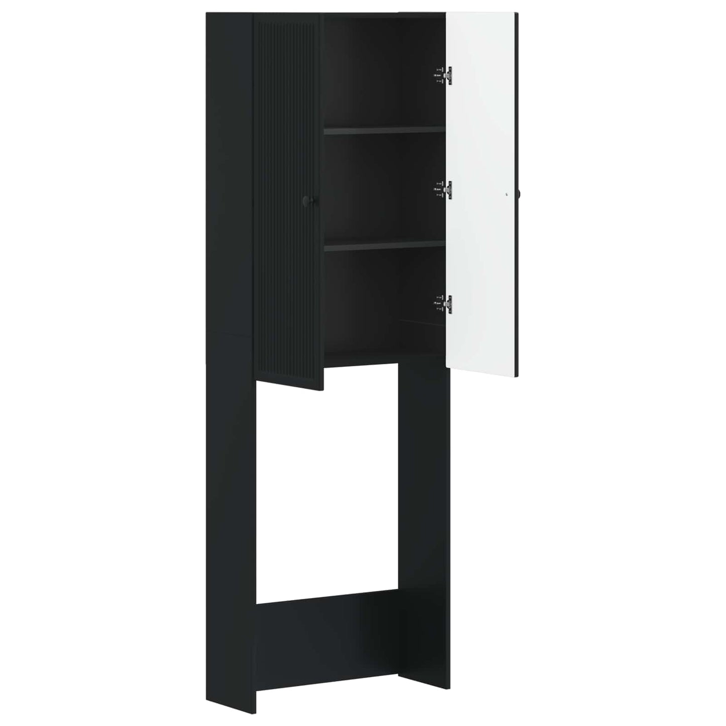 vidaXL Ντουλάπα τουαλέτας EDE Μαύρο 66 x 25,5 x 190 εκ.