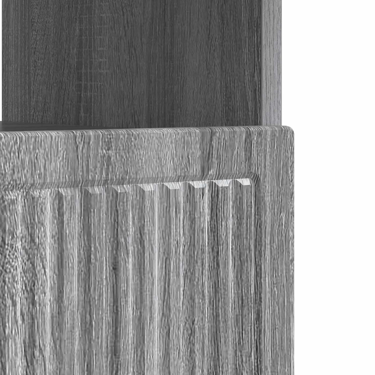 vidaXL Ντουλάπα LED Τηλεόρασης Γκρι Sonoma Επεξεργασμένο Ξύλο
