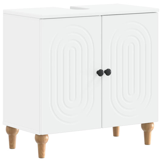 vidaXL Ντουλάπα Νιπτήρα Mπάνιου ALKMAAR Λευκό 59,5 x 31,5 x 59 εκ.