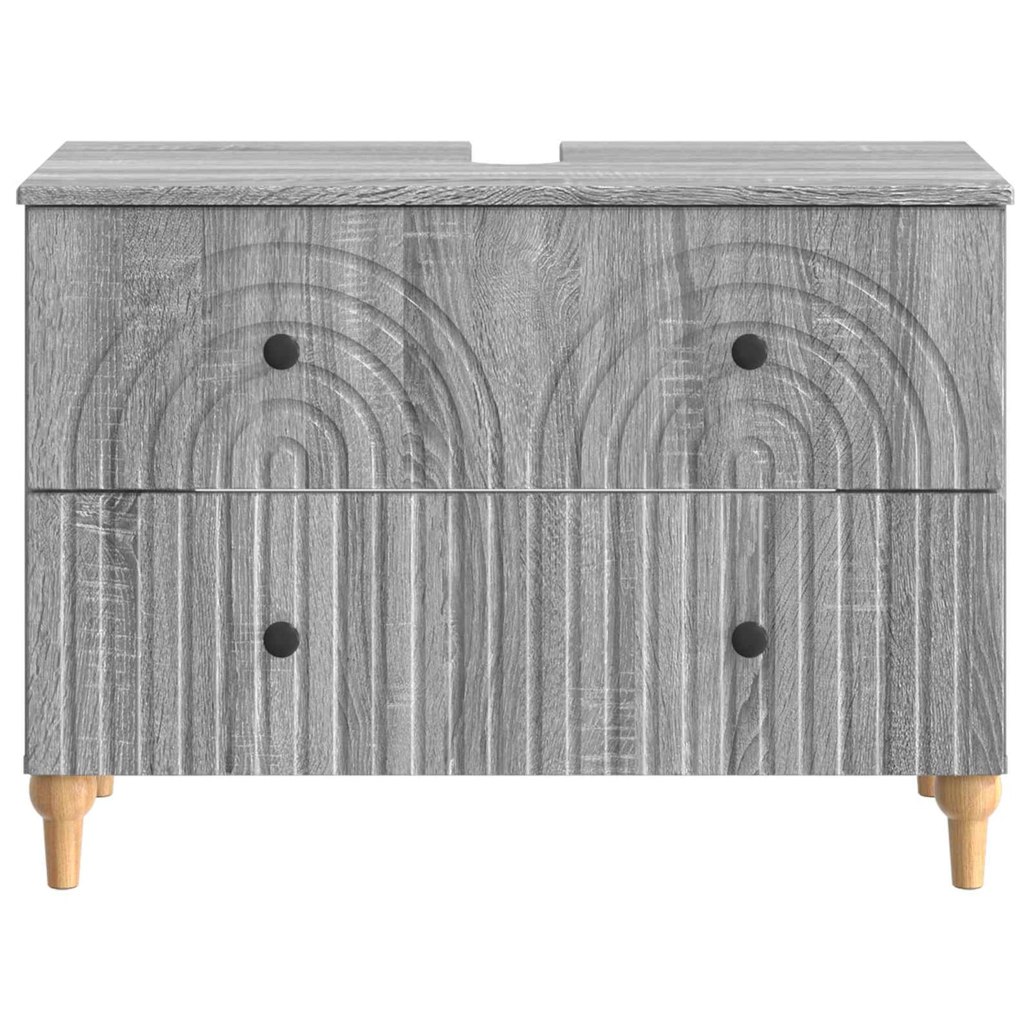 vidaXL Ντουλάπα Νιπτήρα Mπάνιου ALKMAAR Γκρι Sonoma 82 x 41 x 59 εκ