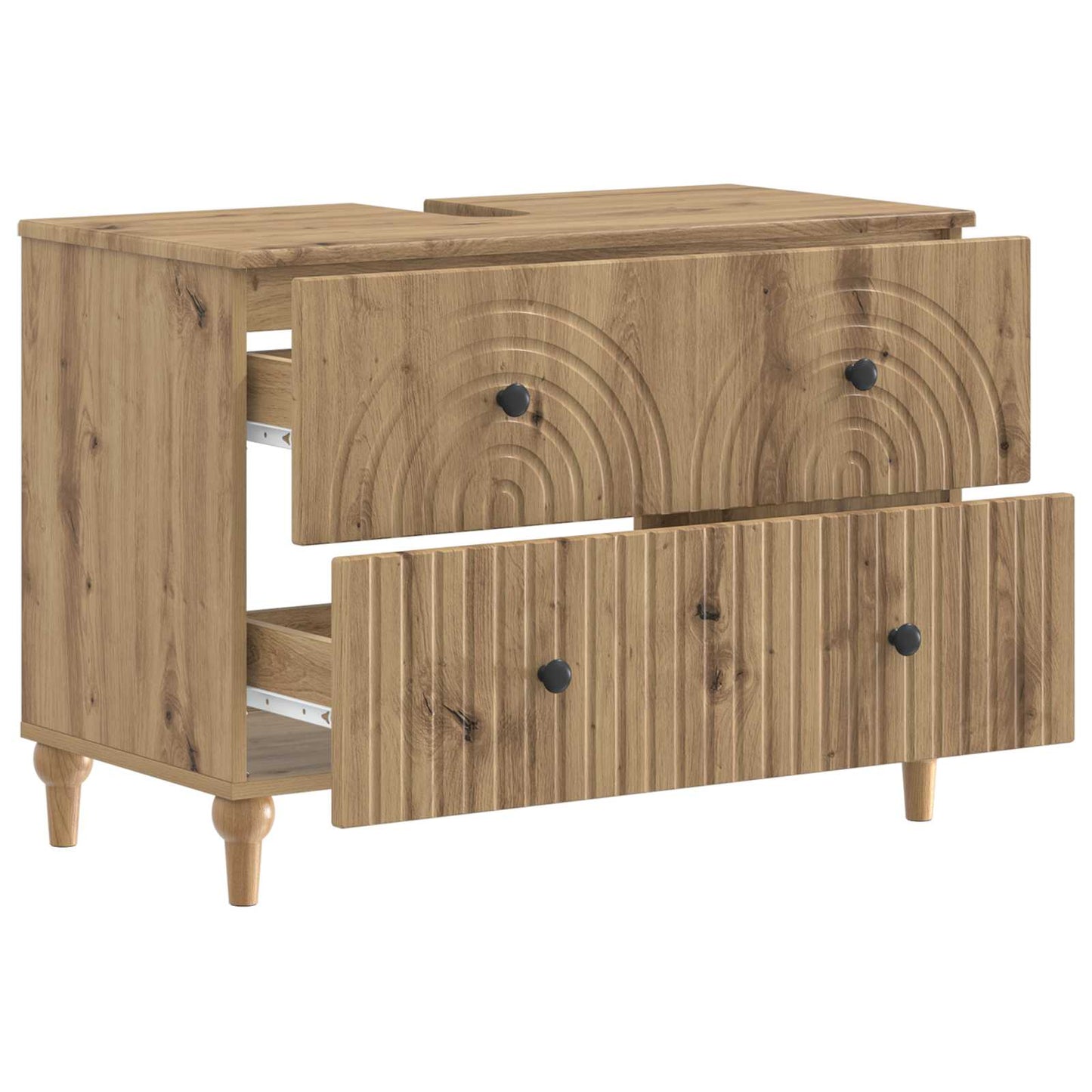 vidaXL Ντουλάπα Νιπτήρα Mπάνιου ALKMAAR Artisan Δρυς 82 x 41 x 59 εκ