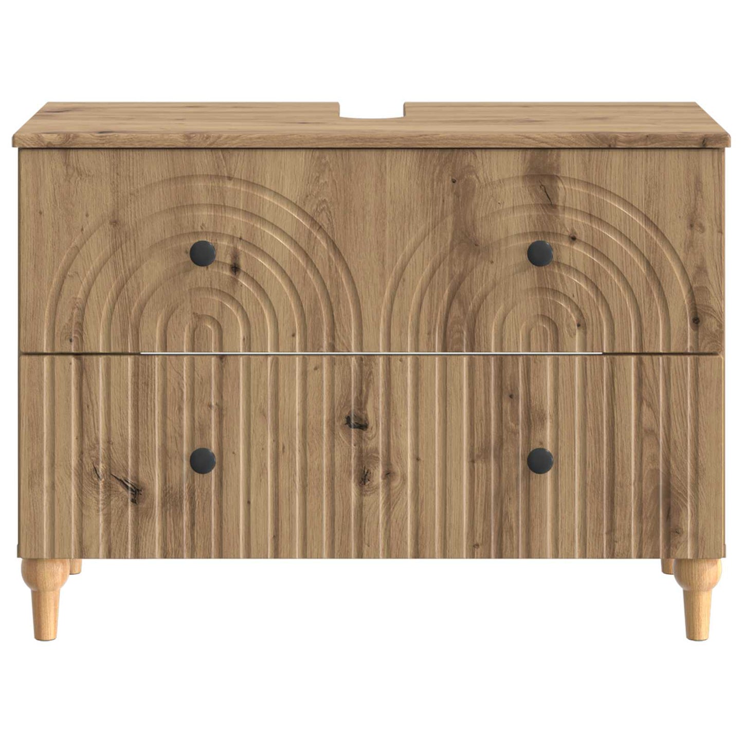 vidaXL Ντουλάπα Νιπτήρα Mπάνιου ALKMAAR Artisan Δρυς 82 x 41 x 59 εκ