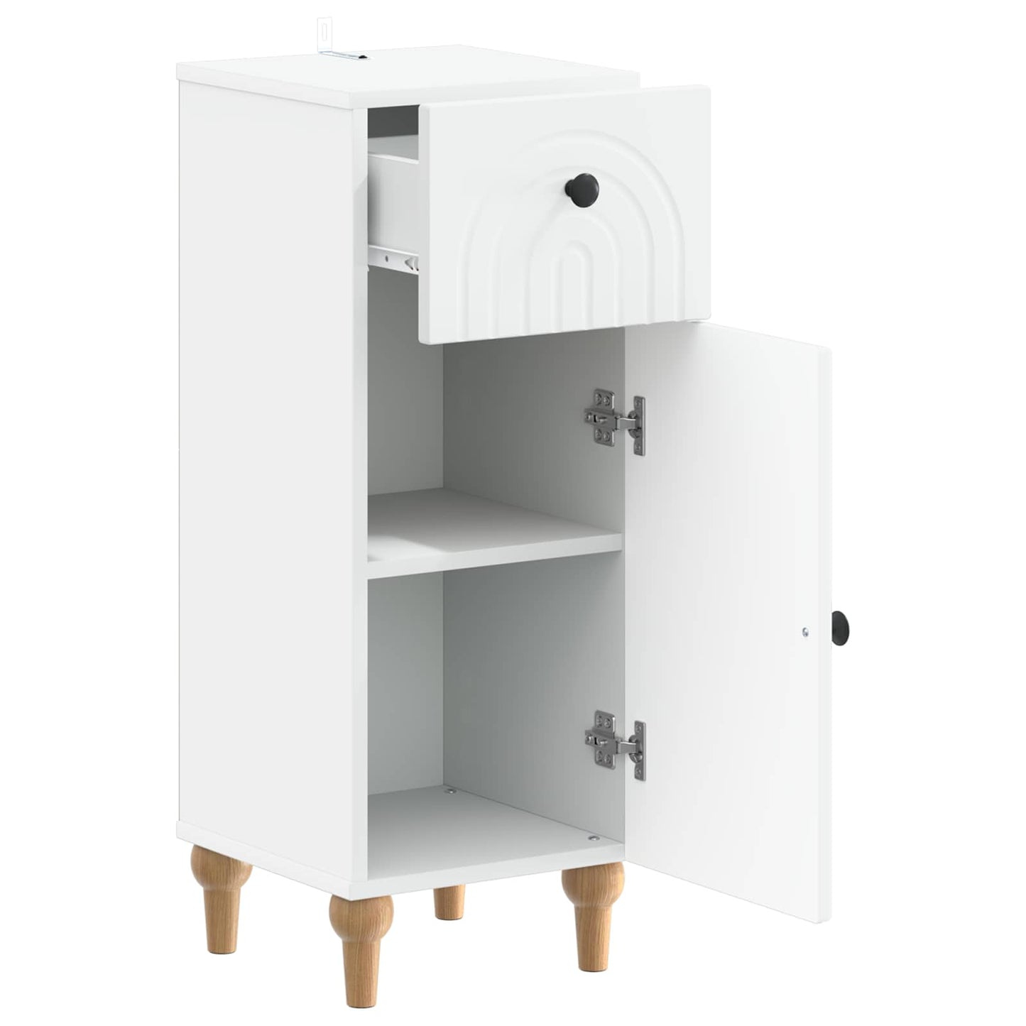 vidaXL Ντουλάπι Αποθήκευσης Μπάνιου ALKMAAR Λευκό 30 x 31 x 80 εκ.