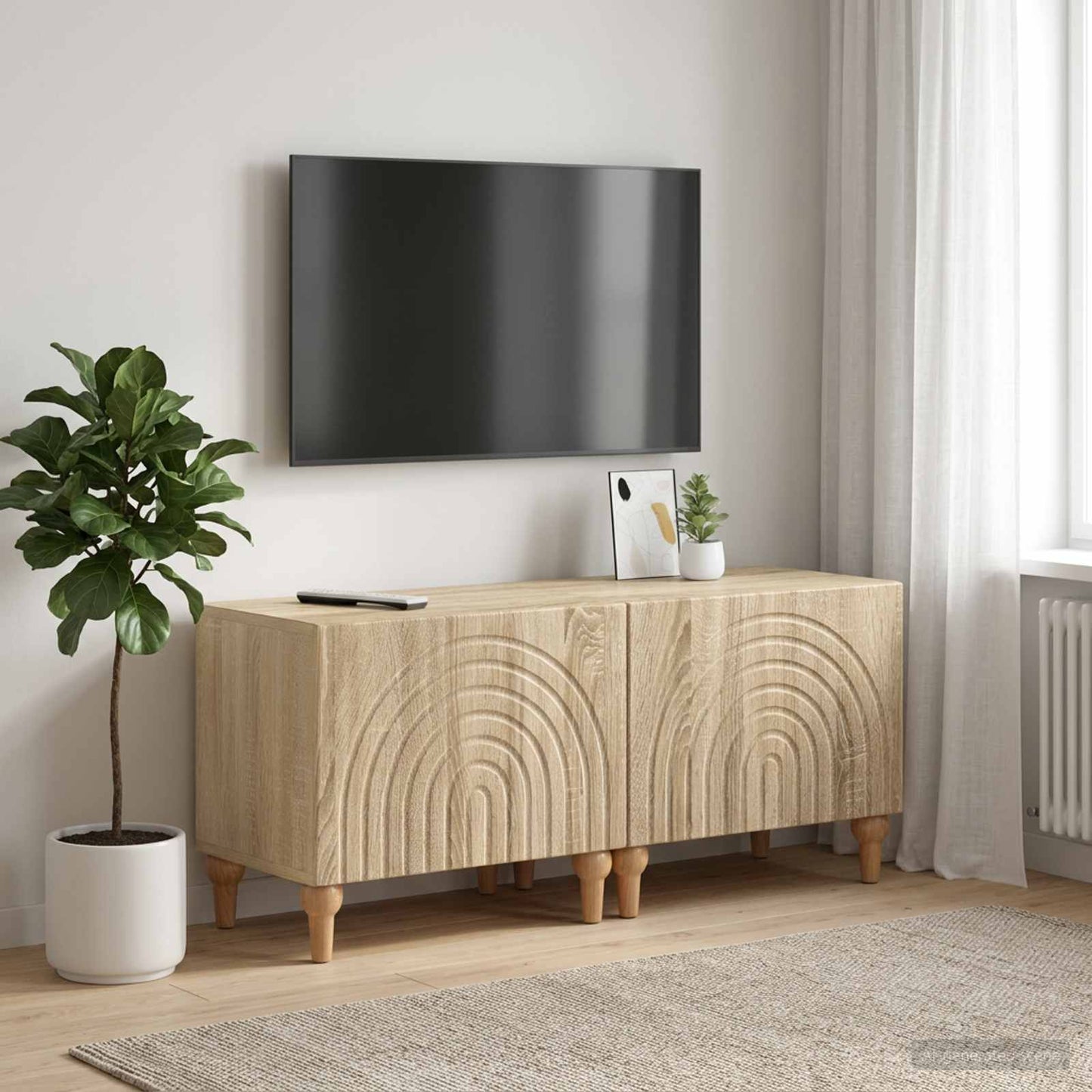 vidaXL Ντουλάπι TV Sonoma Δρυς Επεξεργασμένο Ξύλο
