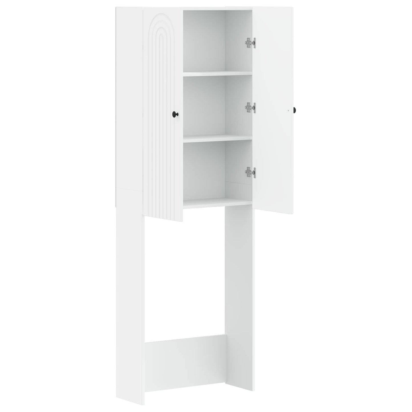 vidaXL Ντουλάπα τουαλέτας ALKMAAR Λευκό 66 x 25,5 x 190 εκ.