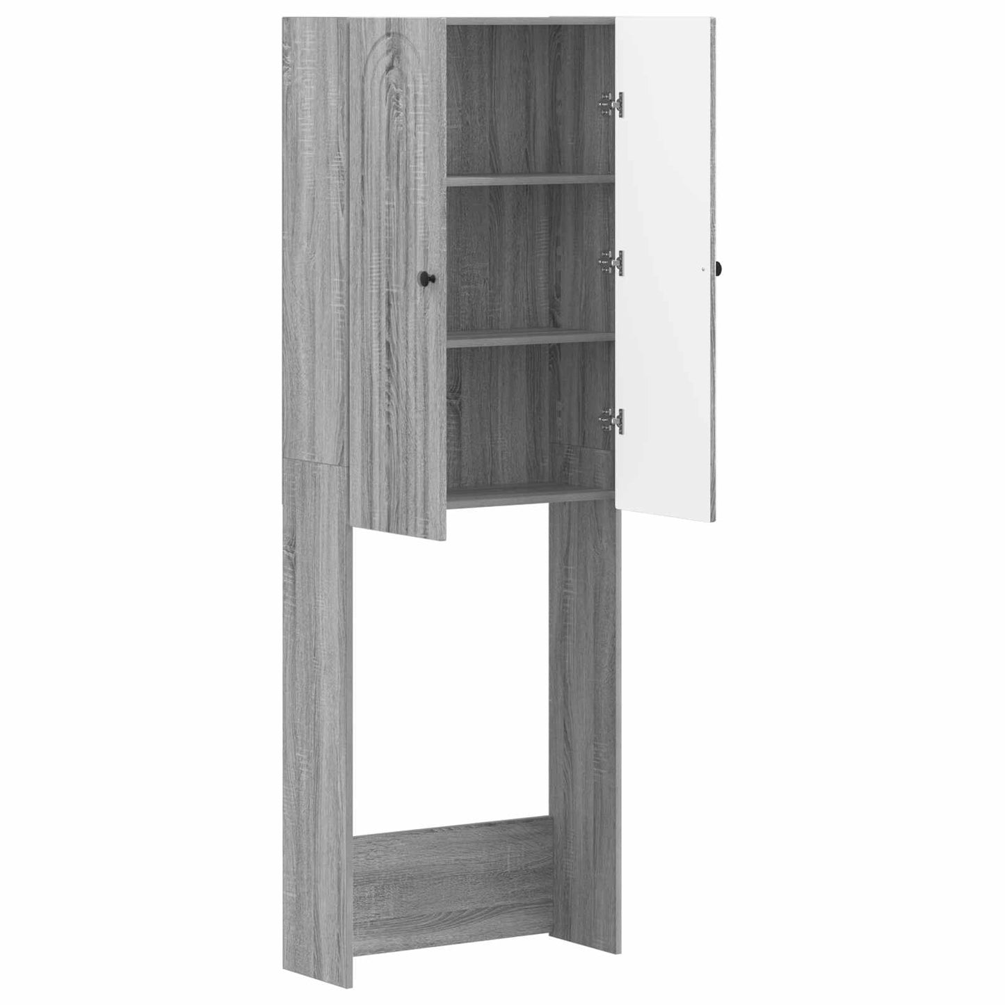 vidaXL Ντουλάπα τουαλέτας ALKMAAR Γκρι Sonoma 66 x 25,5 x 190 εκ.