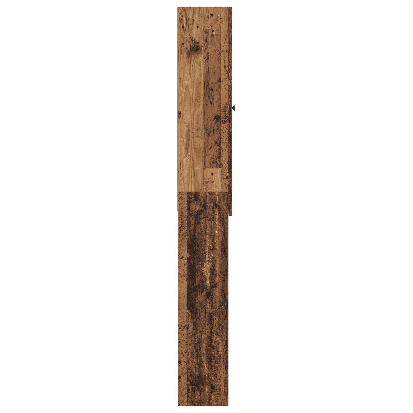 vidaXL Ντουλάπα τουαλέτας ALKMAAR Παλαιωμένο ξύλο 66 x 25,5 x 190 εκ.