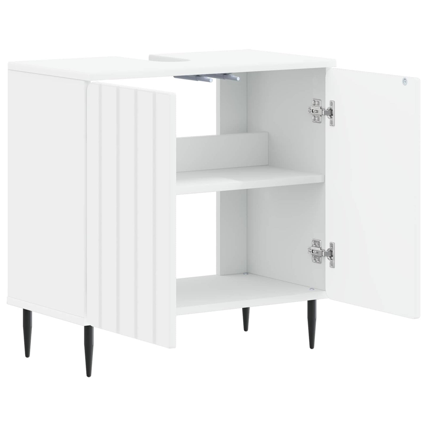 vidaXL Ντουλάπα Νιπτήρα Mπάνιου ZWOLLE Λευκό 59,5 x 31,5 x 59 εκ.