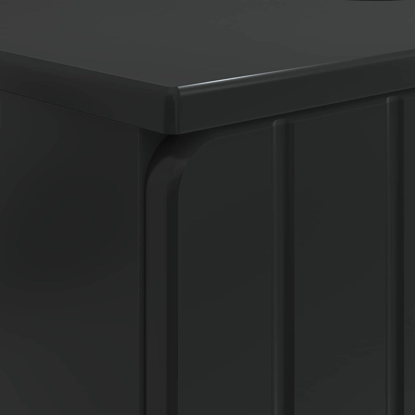 vidaXL Ντουλάπα Νιπτήρα Mπάνιου ZWOLLE Μαύρο 59,5 x 31,5 x 59 εκ.