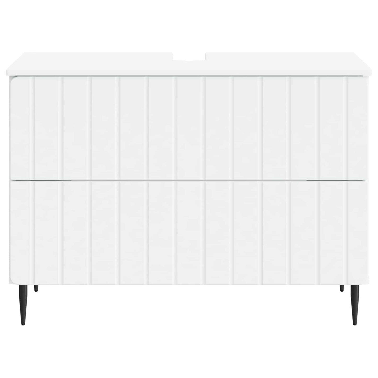 vidaXL Ντουλάπα Νιπτήρα Mπάνιου ZWOLLE Λευκό 82 x 41 x 58,5 εκ