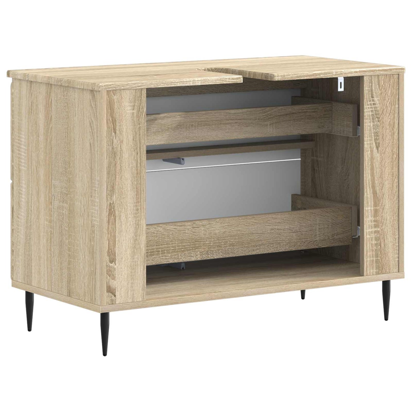 vidaXL Ντουλάπα Νιπτήρα Mπάνιου ZWOLLE Sonoma Δρυς 82 x 41 x 58,5 εκ