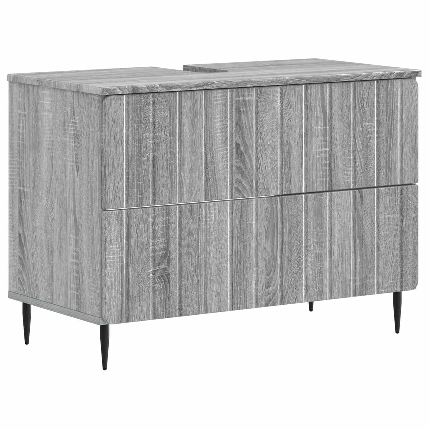 vidaXL Ντουλάπα Νιπτήρα Mπάνιου ZWOLLE Γκρι Sonoma 82 x 41 x 58,5 εκ