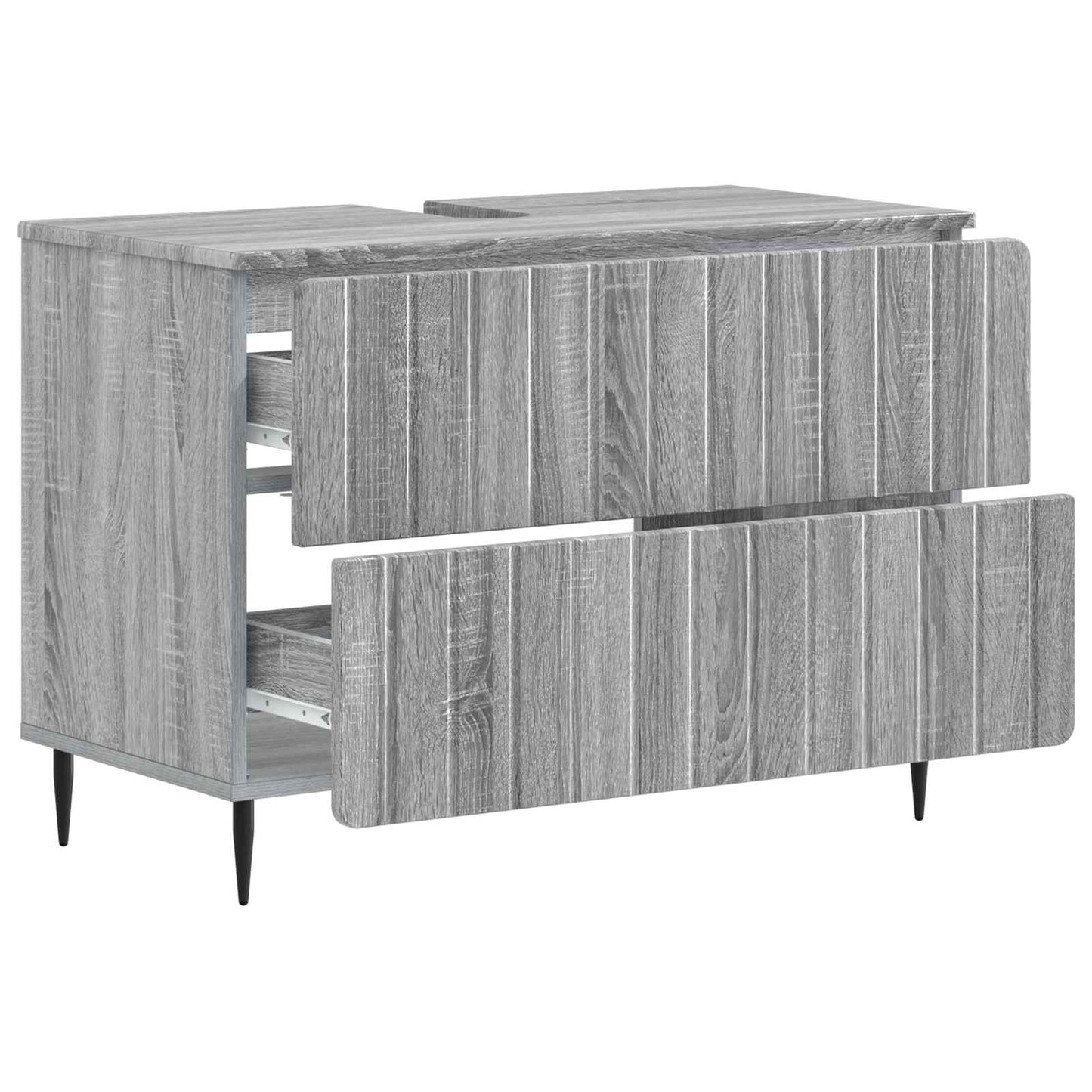 vidaXL Ντουλάπα Νιπτήρα Mπάνιου ZWOLLE Γκρι Sonoma 82 x 41 x 58,5 εκ