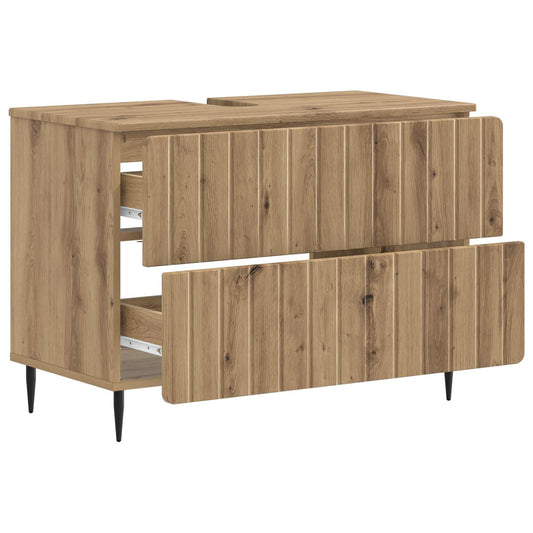vidaXL Ντουλάπα Νιπτήρα Mπάνιου ZWOLLE Artisan Δρυς 82 x 41 x 58,5 εκ