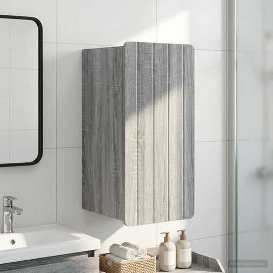vidaXL Ντουλάπα τοίχου μπάνιου ZWOLLE Γκρι Sonoma 30 x 31 x 63 εκ.