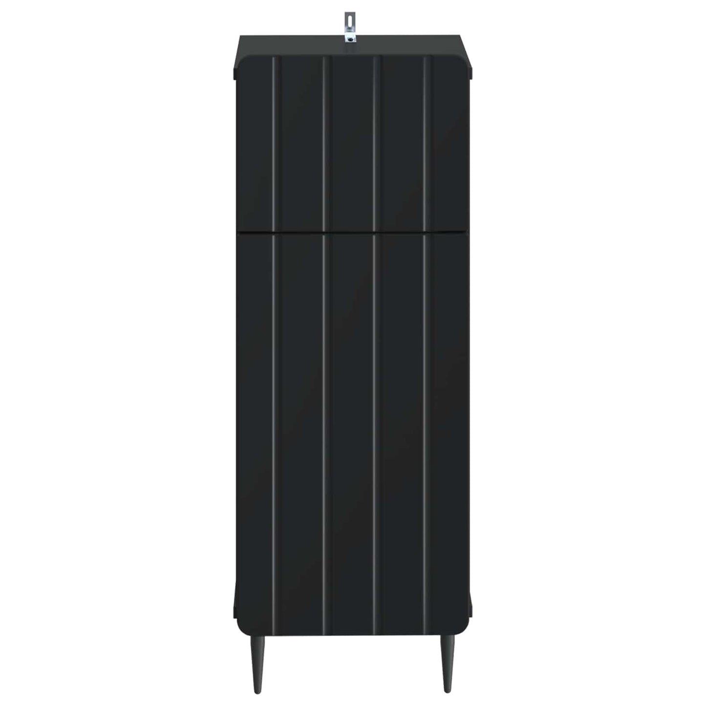 vidaXL Ντουλάπι Αποθήκευσης Μπάνιου ZWOLLE Μαύρο 30 x 31 x 79,5 εκ.