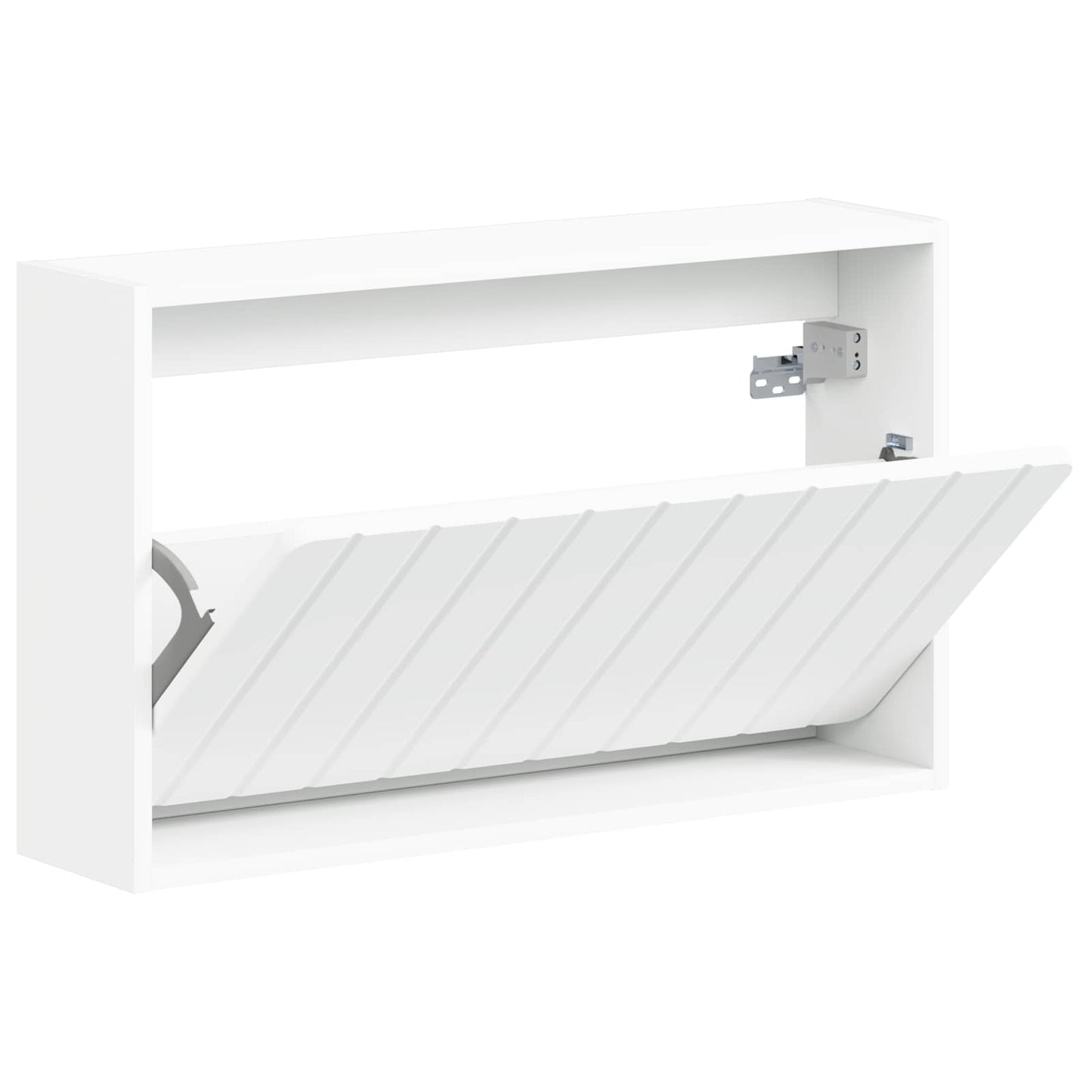 vidaXL Τοίχου Ντουλάπα Παπουτσιών ZWOLLE 71 x 17 x 43 εκ Λευκό