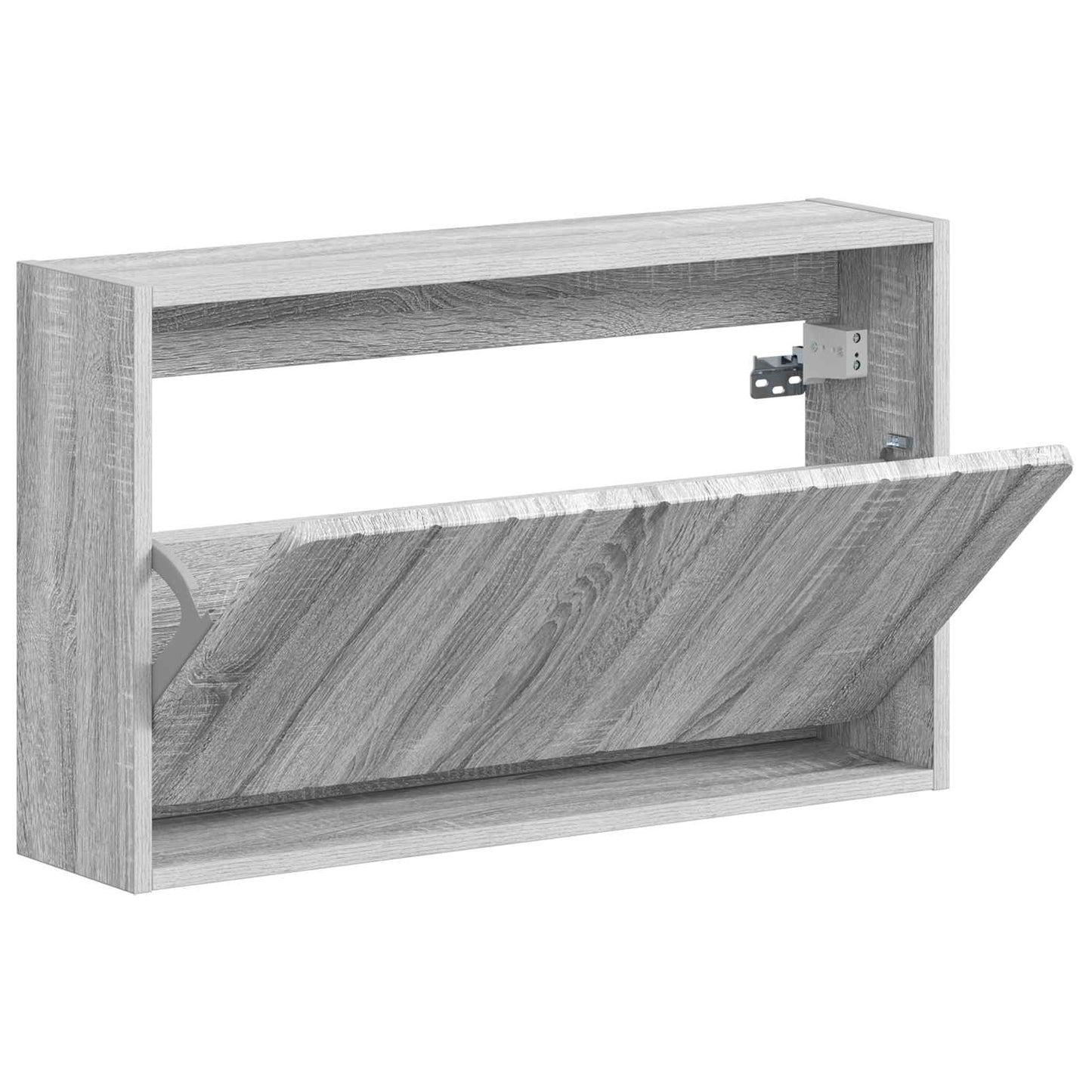 vidaXL Τοίχου Ντουλάπα Παπουτσιών ZWOLLE 71 x 17 x 43 εκ Γκρι Sonoma