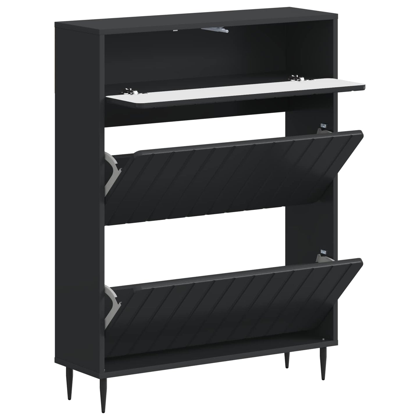 vidaXL Ντουλάπα Παπουτσιών ZWOLLE 78 x 24 x 103 εκ. Επεξεργασμένο Ξύλο