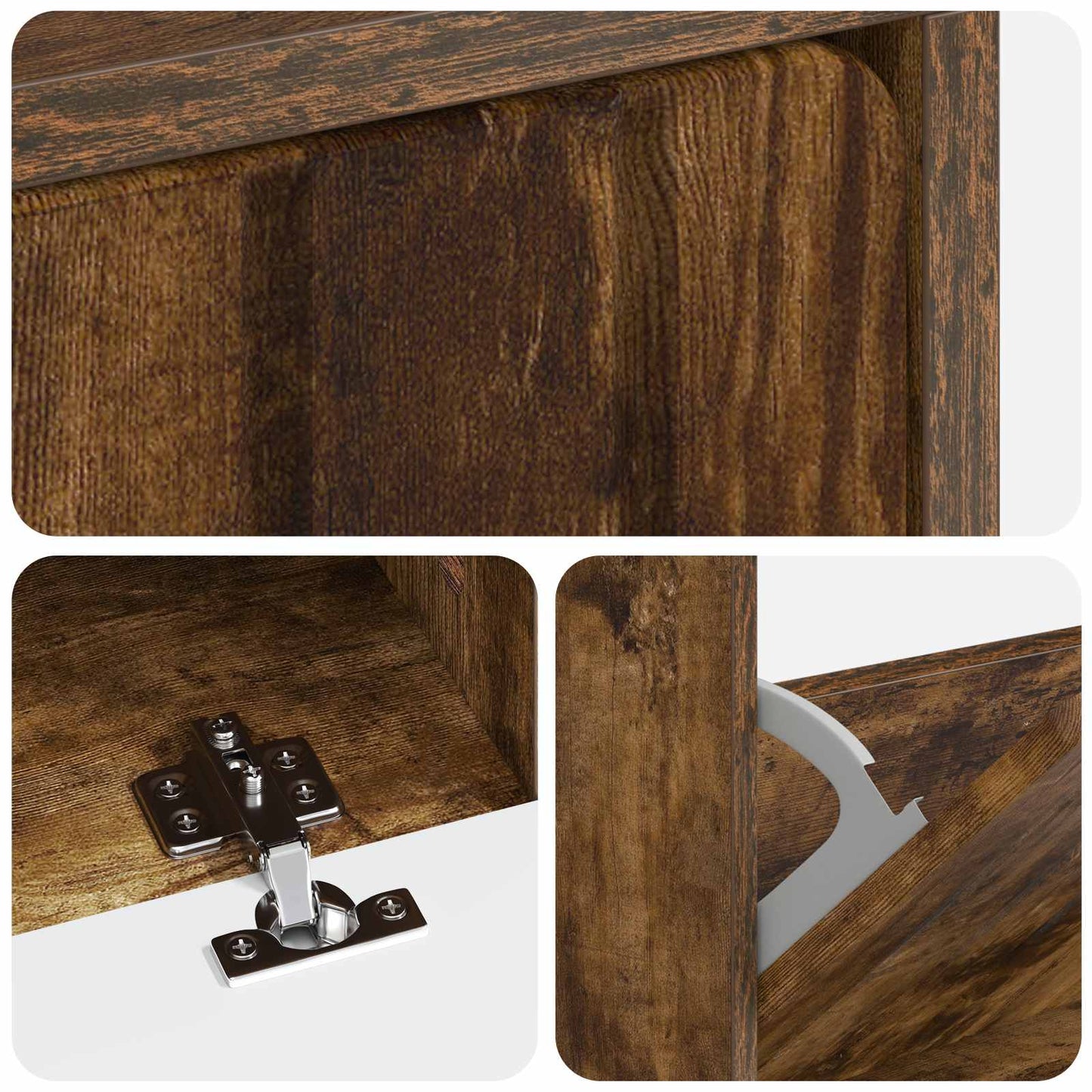 vidaXL Ντουλάπα Παπουτσιών ZWOLLE 78 x 24 x 103 εκ. Επεξεργασμένο Ξύλο