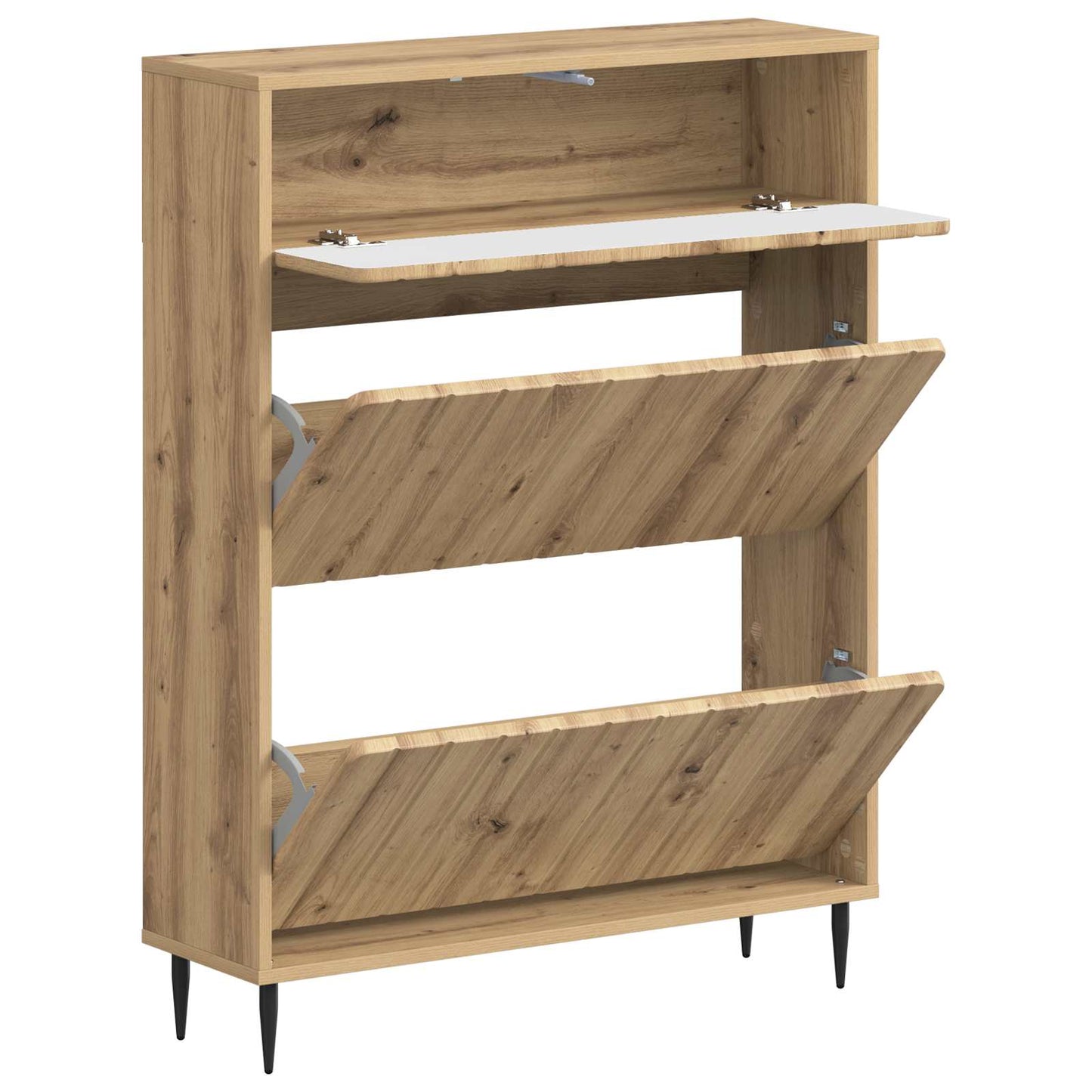 vidaXL Ντουλάπα Παπουτσιών ZWOLLE 78 x 24 x 103 εκ. Επεξεργασμένο Ξύλο