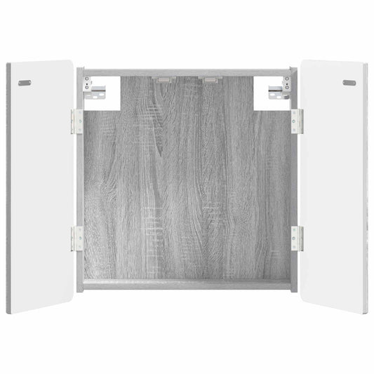 vidaXL Ντουλάπα Πινάκων Βελών ZWOLLE Γκρι Sonoma 52,5 x 10,5 x 57,5 εκ
