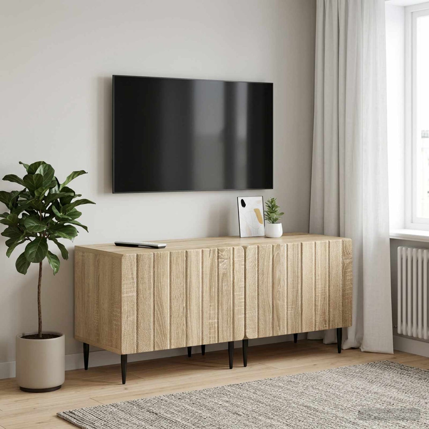 vidaXL Ντουλάπι TV Sonoma Δρυς Επεξεργασμένο Ξύλο