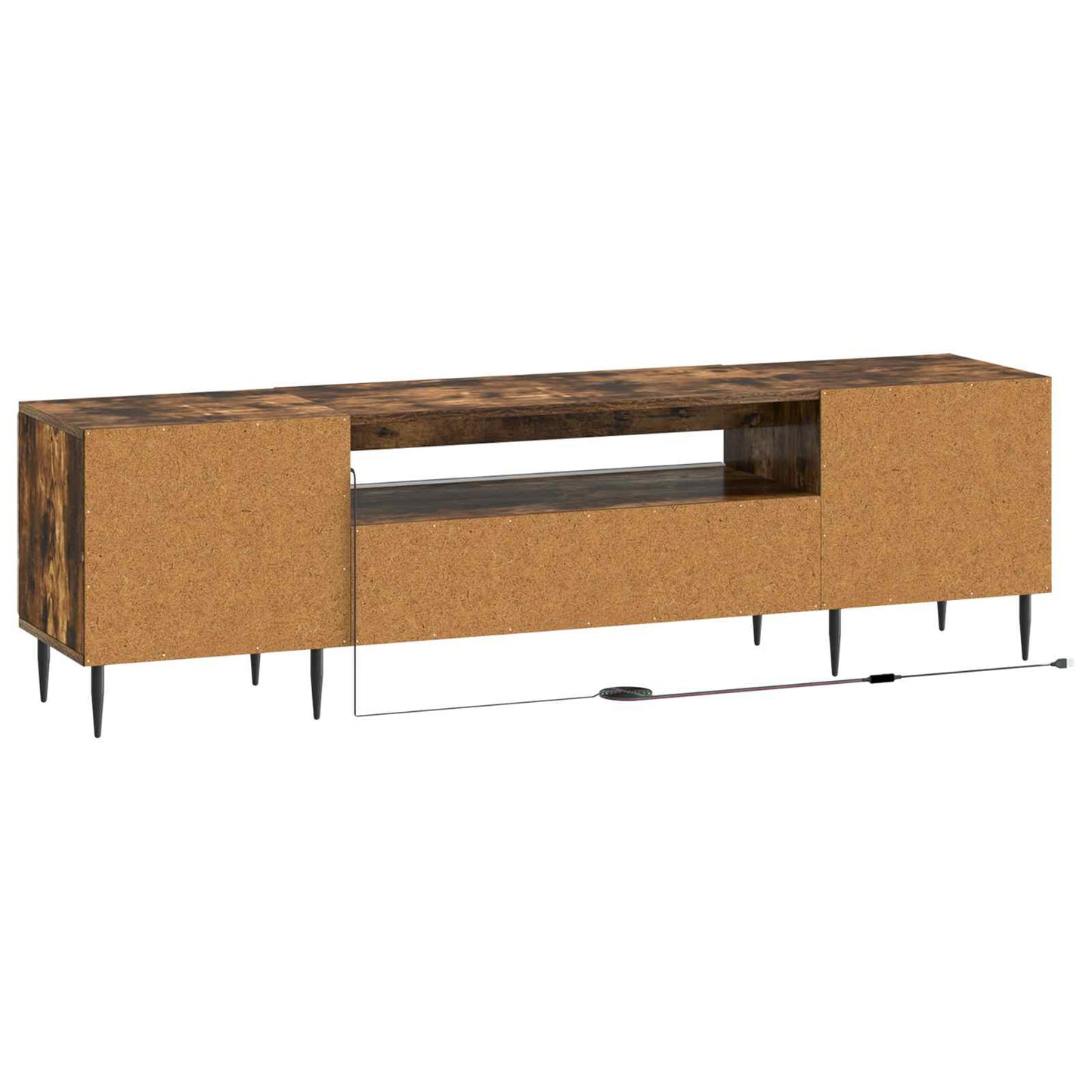 vidaXL Ντουλάπα LED Τηλεόρασης ZWOLLE 153 x 35 x 43 εκ
