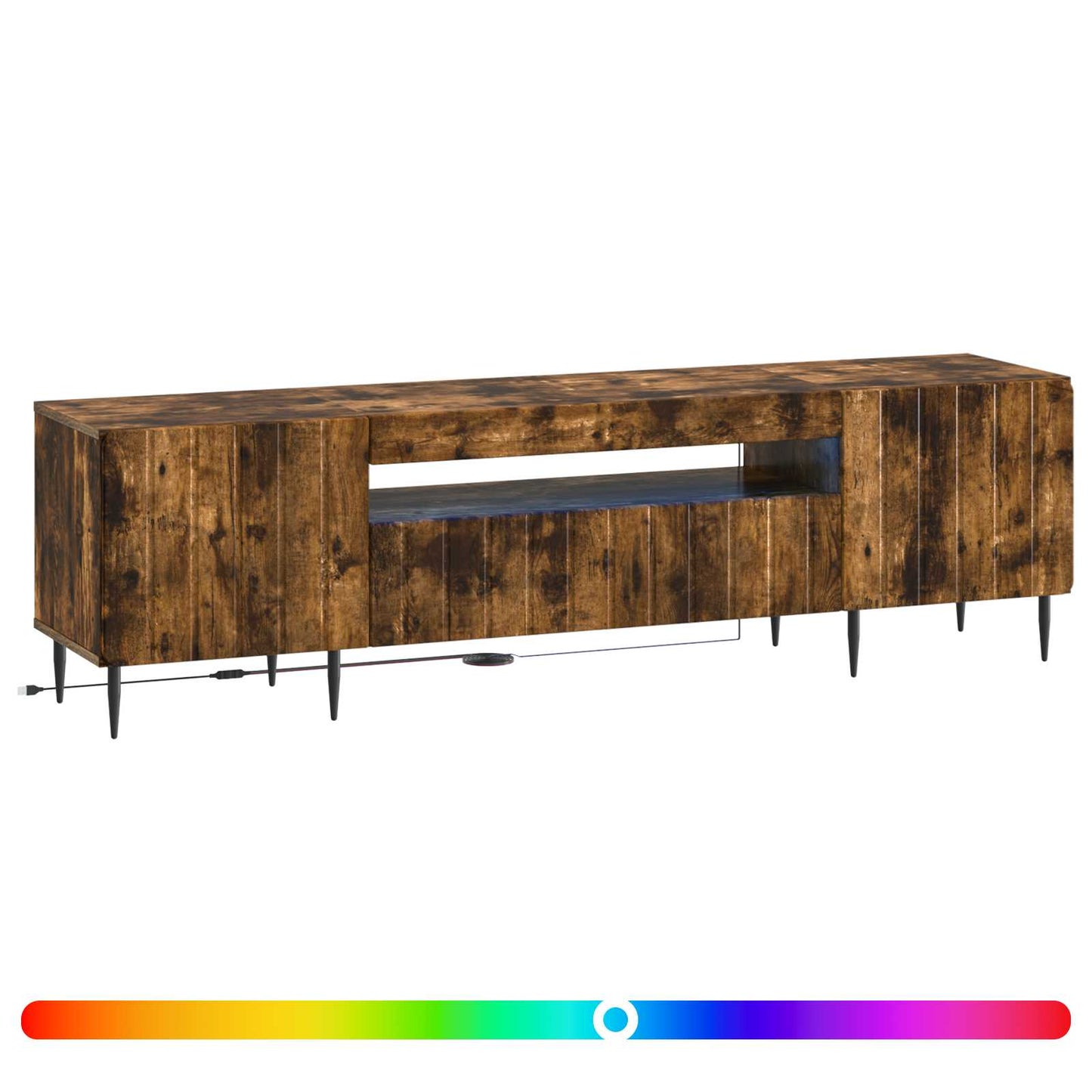 vidaXL Ντουλάπα LED Τηλεόρασης ZWOLLE 153 x 35 x 43 εκ