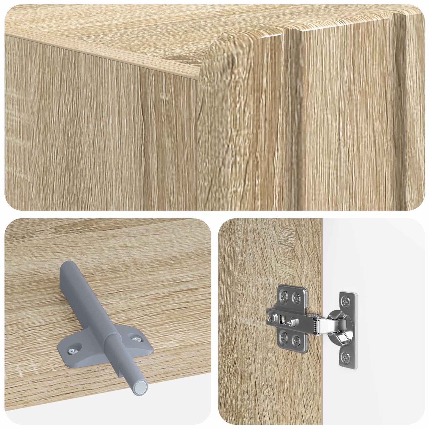 vidaXL Ντουλάπα τουαλέτας ZWOLLE Sonoma Δρυς 66 x 25,5 x 190 εκ.
