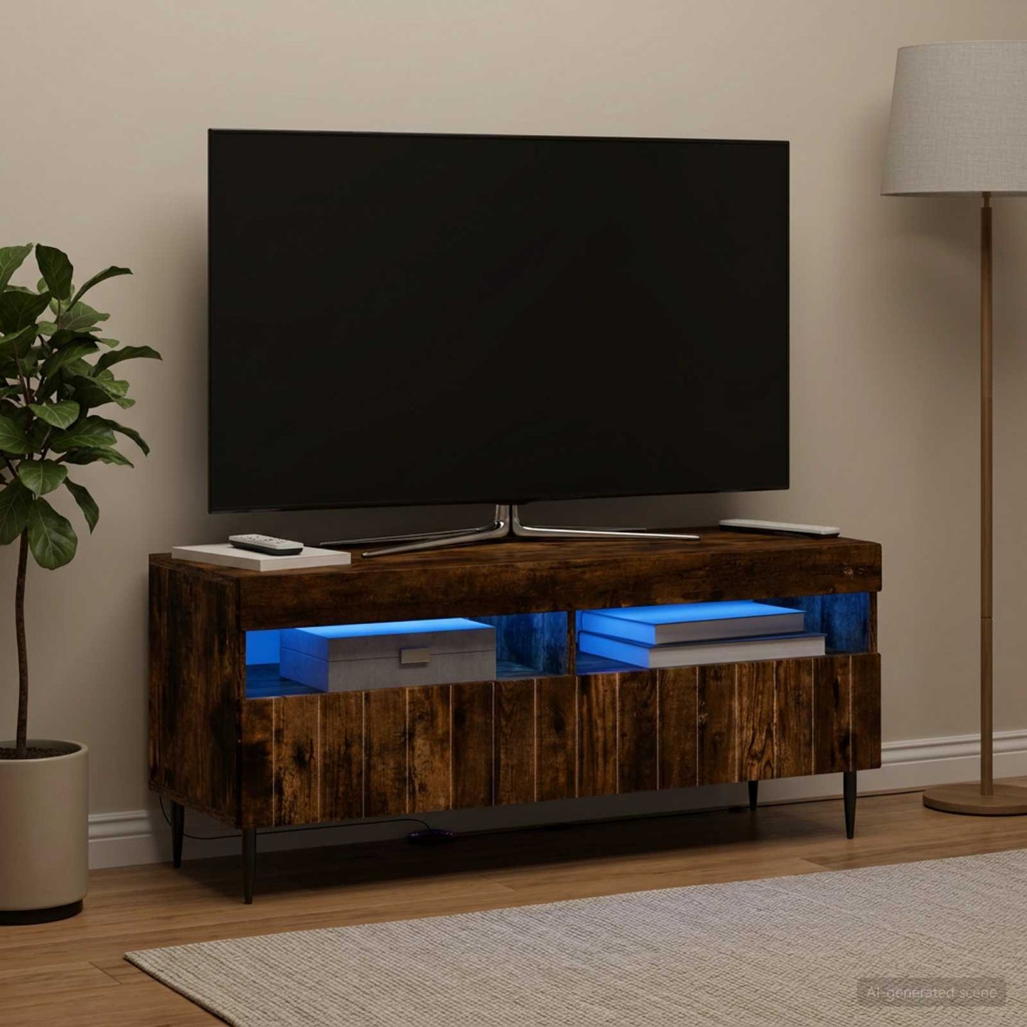 vidaXL Ντουλάπα LED Τηλεόρασης ZWOLLE 100 x 35 x 43 εκ.