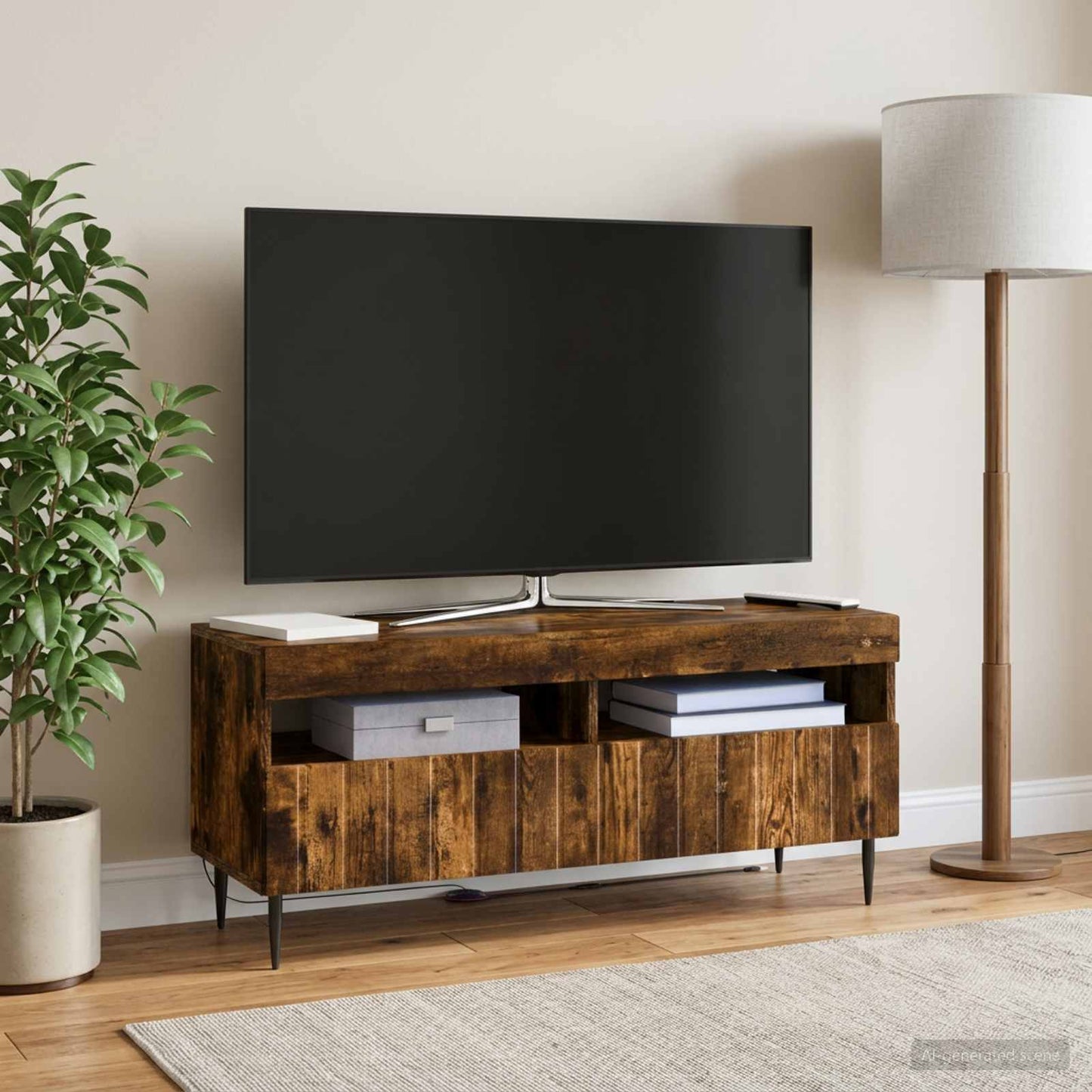vidaXL Ντουλάπα LED Τηλεόρασης ZWOLLE 100 x 35 x 43 εκ.