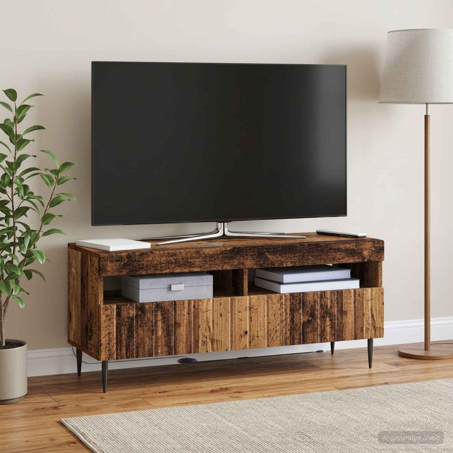 vidaXL Ντουλάπα LED Τηλεόρασης ZWOLLE 100 x 35 x 43 εκ.