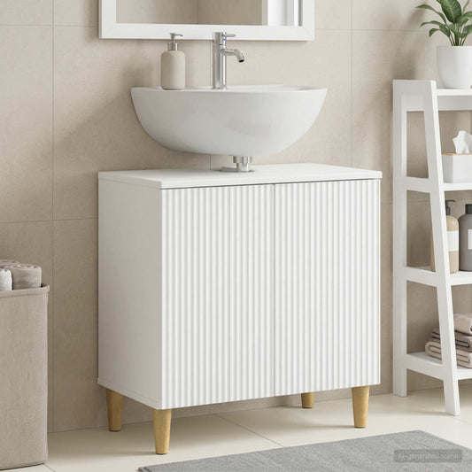 vidaXL Ντουλάπα Νιπτήρα Mπάνιου ARNHEM Λευκό 59,5 x 31,5 x 59 εκ.